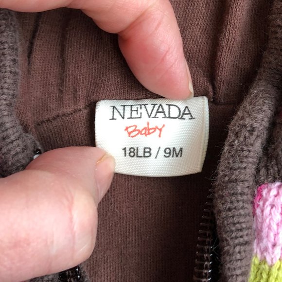 Nevada Multi-coloured zip up hoodie sweater - Picture 6 of 7